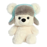 Baby Bear Benny from our Holiday Collection, with a winter hat and plush fur, perfect for adding festive charm and cuddles.
